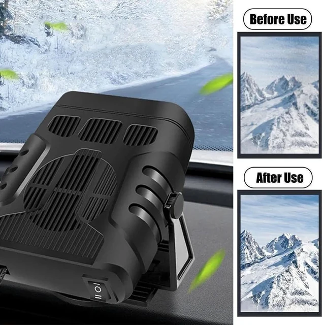 Alt view image 4 of 7 - Portable Electric Car Heater 12V 120W Heating Fan Defogger Defroster Demister