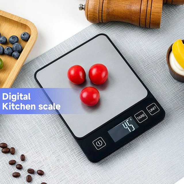 Alt view image 7 of 7 - Idealforce kitchen scale, Digital Kitchen Scale, 1g/0.01oz High Precision Precisely Measures Grams and Ounces for Baking and Cooking, Digital Scale for Food,Cooking, Baking, Weight Loss