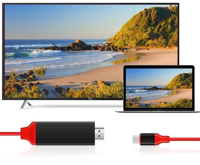 Alt view image 7 of 7 - USB C to HDMI HDTV TV Cable Adapter Cable Type-C to 4K 60hz HDMI for Samsung Galaxy S20 S22 Android