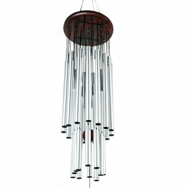 Alt view image 3 of 7 - Large 27 Tubes Windchime Chapel Bells Wind Chimes Outdoor Garden Home Decor