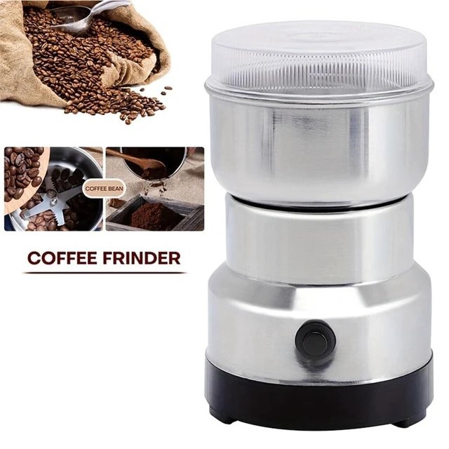 Alt view image 2 of 6 - Electric Coffee Grinder, 4-Blade Spice Grinder, Portable Stainless Steel Grain Mill for Coffee Beans, Spices, Nuts, Grains, Dry Herbs