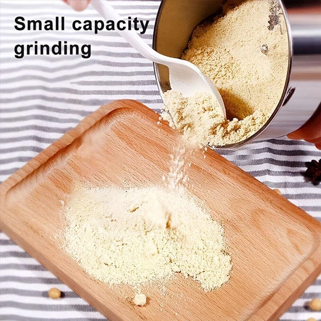 Alt view image 6 of 6 - Electric Coffee Grinder, 4-Blade Spice Grinder, Portable Stainless Steel Grain Mill for Coffee Beans, Spices, Nuts, Grains, Dry Herbs
