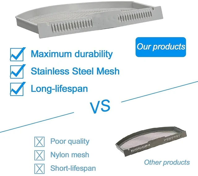Alt view image 3 of 7 - WE03X23881 Dryer Lint Filter Screen Replacement for GE & Hotpoint Dryer, Stainless Steel Screen Filter, Replaces AP6031713, WE03X23881, 4476390, PS11763056, EAP11763056