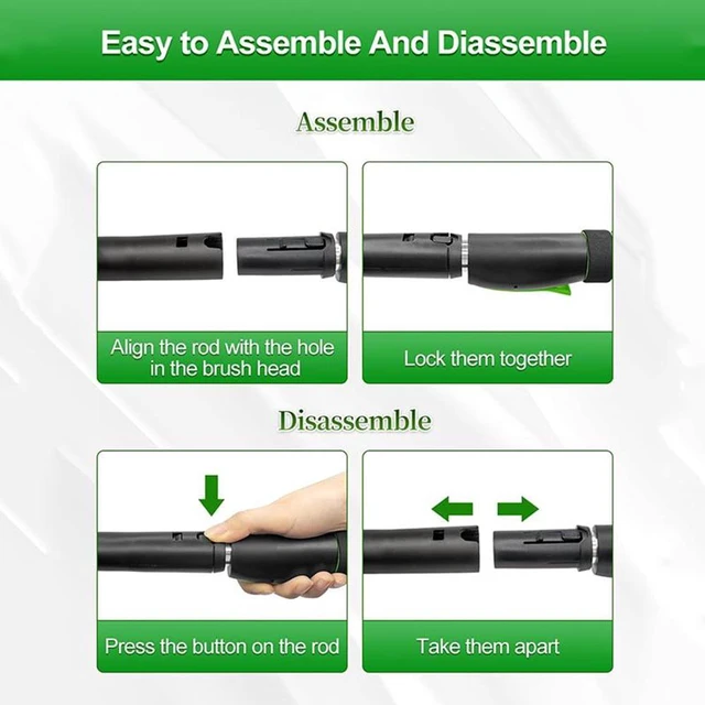 Alt view image 4 of 7 - Car Windshield Ice Scraper & Snow Brush Tool, 21.3"-31.8" Extendable Handle with EVA Foam Grip & Buckle, Sturdy Paint Safe Black Automotive Accessory for Windshield and Car Windows