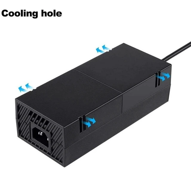 Alt view image 4 of 7 - Power Supply for Xbox One, AC Cord Replacement Power Brick Adapter 100-240V Compatible with Xbox One