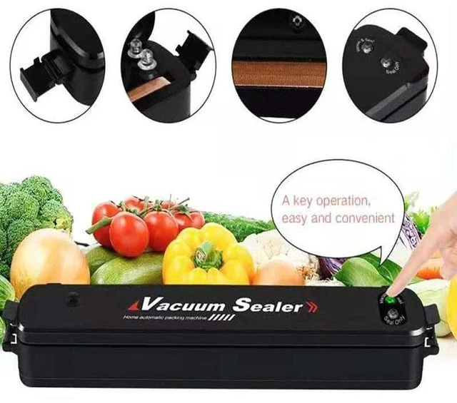 Alt view image 6 of 7 - Vacuum Sealer Machine for Food Preservation and Food Storage Saver System with Automatic Sealing Function, Perfect for storing meats, vegetables, and leftovers to extend freshness