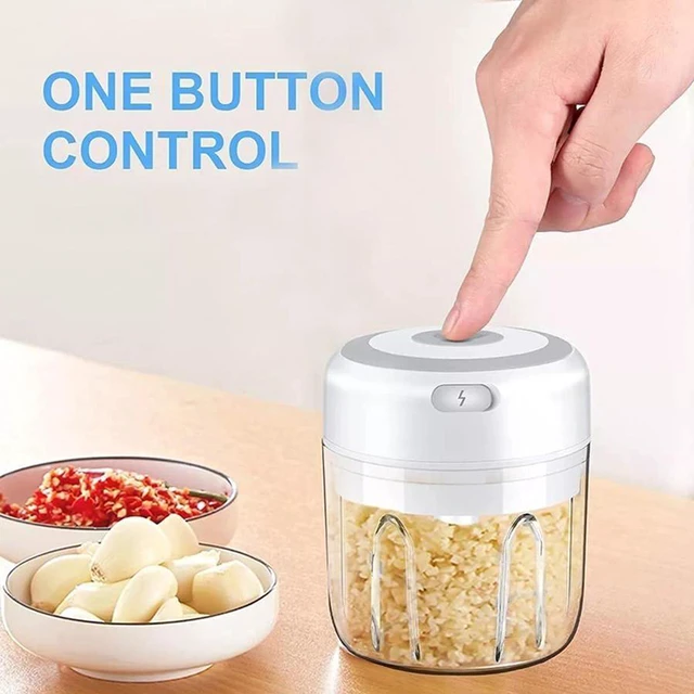 Alt view image 6 of 7 - Electric Garlic Chopper, Vegetable Chopper, Food Chopper, USB Mini Garlic Mincer, Onion Chopper, Portable Small Food Processor for Ginger, Chili, Vegetables