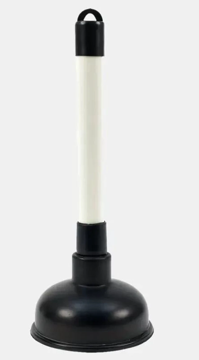Alt view image 2 of 6 - Drain Plunger, Mini Sink Unclogger, Small 4-Inch Clog Remover Plastic Hand Plumber Helper, Force Tiny Compact Tool with 9" Short Handle for Kitchen Bathroom, Toilet, Shower, Bath Tub