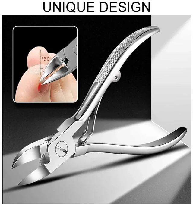 Alt view image 2 of 7 - Podiatrist Toenail Clippers, Super Sharp and Wear-Resistant Curved Blade Toe Nail Cutters for Thick and Ingrown Nails, High Temperature Forging Stainless Steel Pedicure Clippers for Men Women Seniors