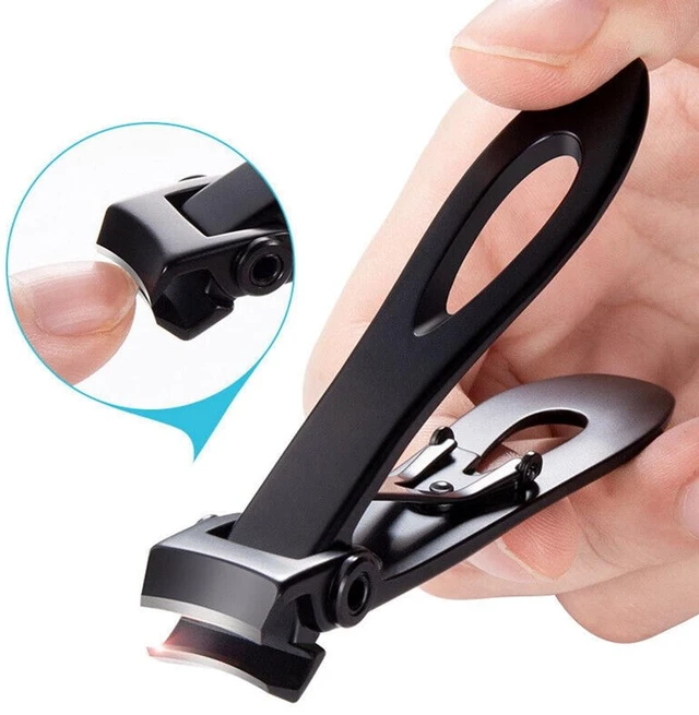 Alt view image 2 of 7 - Stainless Heavy Professional Extra Large Toe Nail Clippers Wide Jaw Nail Clipper, Professional Toenails Fingernails Clippers for Thick Nails -Black