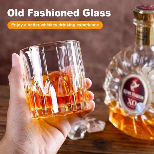 Alt view image 3 of 7 - 8oz Old Fashioned Rocks Whiskey Bourbon Scotch Cognac Cocktail Drinking Glasses