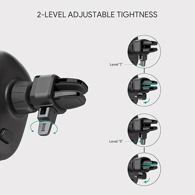 Alt view image 4 of 7 - Car Phone Stand - Pressure Rod Fixed Air Outlet Bracket, Strong Suction Easy One Touch Lock/Release