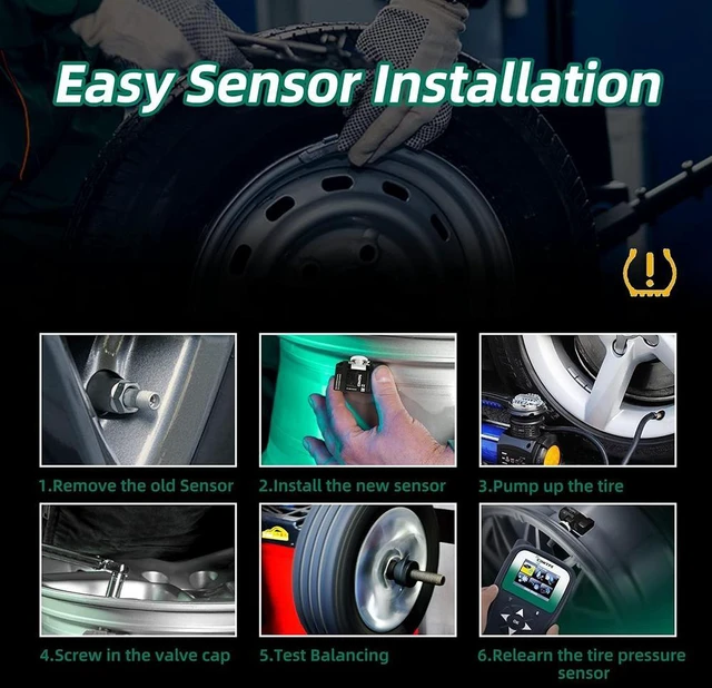 Alt view image 6 of 6 - 4-Pack TPMS Sensor GM, Tire Pressure Monitoring System Sensor Replacement for GM Chevy GMC Cadillac Buick, 315MHz OE Replaces for 13586335 20923680 22853741