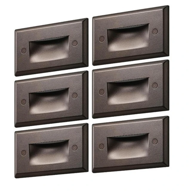 Alt view image 2 of 7 - 6-pack waterproof step light oil-rubber bronze Led Stair Lights, 3000k -5000K