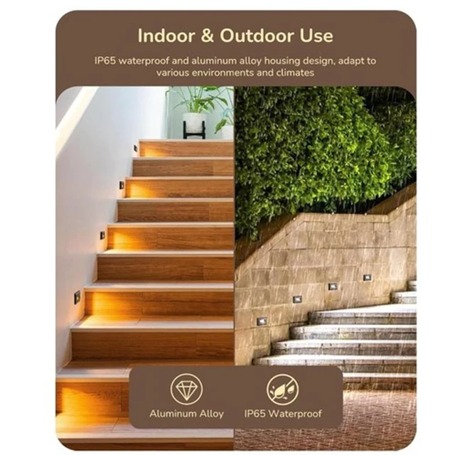 Alt view image 6 of 7 - 6-pack waterproof step light oil-rubber bronze Led Stair Lights, 3000k -5000K
