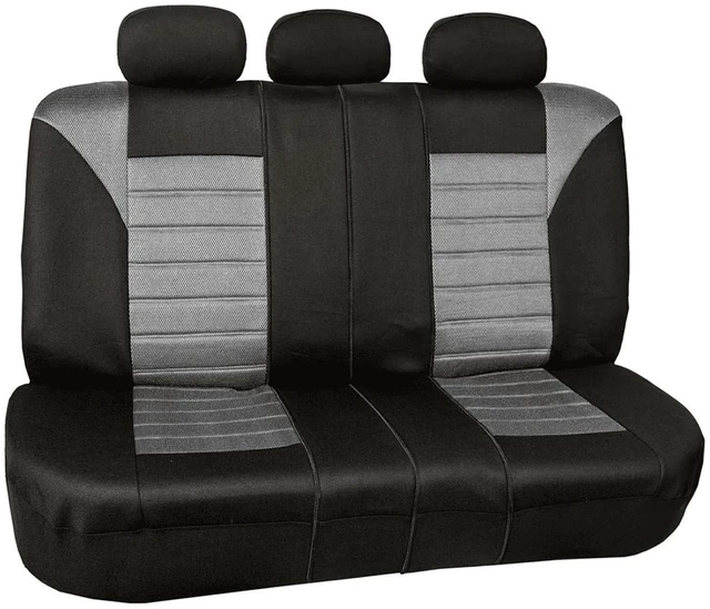 Main image of Premium 3D Air Mesh Seat Covers with Removable Headrests - for SUV, Sedan, Van - Rear Gray