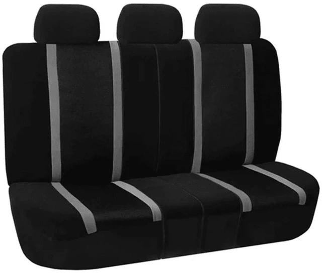 Main image of Sports 3D Air Mesh Seat Covers with Removable Headrests - for Car, Suvs, Truck, and Vans - Rear Gray