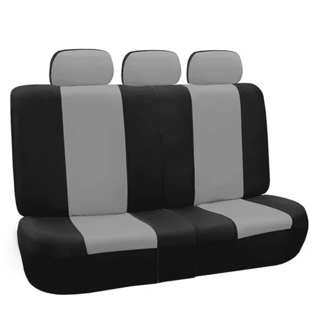 Alt view image 4 of 5 - Classic Seat Covers with Removable Headrests - for Sedans, Suvs, and Vans - Rear Gray