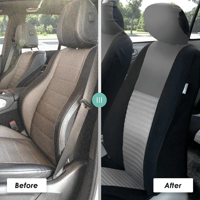Alt view image 5 of 7 - 3D Air Mesh Seat Covers - Premium Comfort with Breathable Mesh, Universal Fit for Cars, Trucks, and SUVs - Rear Gray