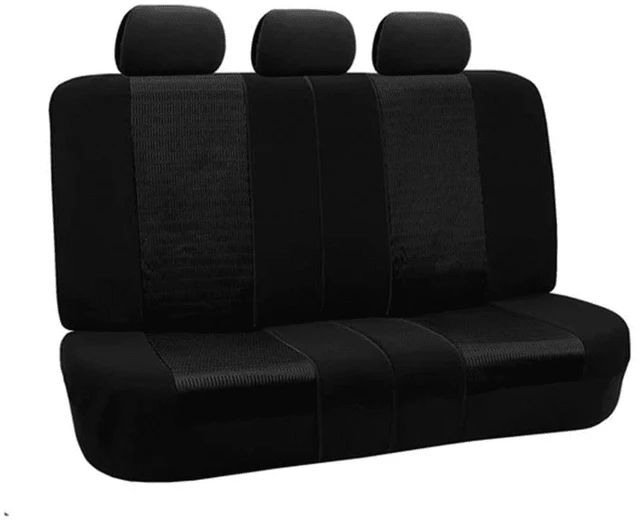 Main image of 3D Air Mesh Seat Covers - Premium Comfort with Breathable Mesh, Universal Fit for Cars, Trucks, and SUVs - Rear Black