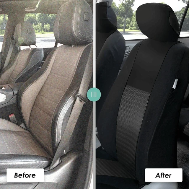 Alt view image 5 of 7 - 3D Air Mesh Seat Covers - Premium Comfort with Breathable Mesh, Universal Fit for Cars, Trucks, and SUVs - Rear Black