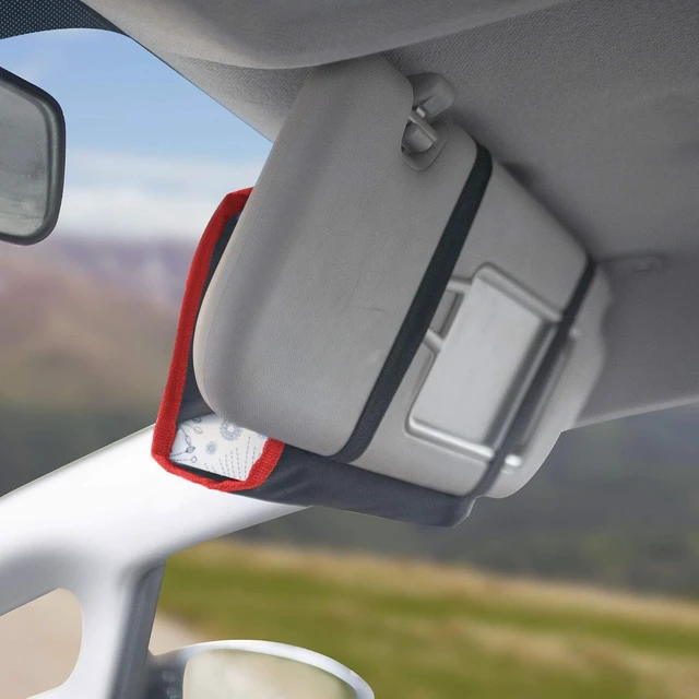 Alt view image 4 of 5 - Car tissue and napkin holder for car Hanging Tissue Holder Holder Reusable Tissue Holder Cloth Tissue Box Cloth Cover Hang Paper Towel Holder Tissue Box Cover Tissue Holder