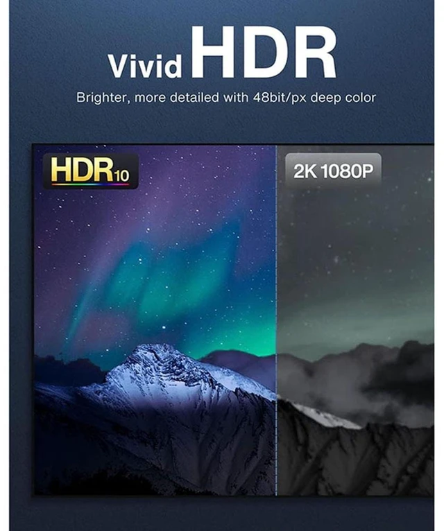 Alt view image 7 of 7 - 6.6ft Mini HDMI to HDMI Cable Adapter Converter 4K UHD High Speed HD HDMI A to Mini C Braided, 60Hz HDR Ready