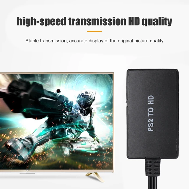 Alt view image 3 of 7 - PS2 to HDMI Converter Video Adapter HD for Play Station 1/2/3 1080P HDTV Monitor
