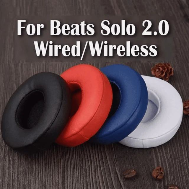 Alt view image 5 of 7 - 2-Pack Replacement Ear Pads for Beats Solo 2 / Solo 3, Memory Foam Cushions Compatible with Beats by Dr. Dre Solo2 & Solo3 Wired Wireless Headphones