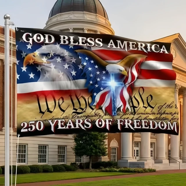 Alt view image 2 of 4 - 250 Year 3x5Ft America Flag USA 250Th Anniversary Patriotic Design 1776-2026 NEW