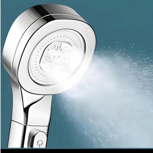 Alt view image 2 of 5 - New High Pressure Shower Head Handheld Spray With On Off Switch Chrome Finish US
