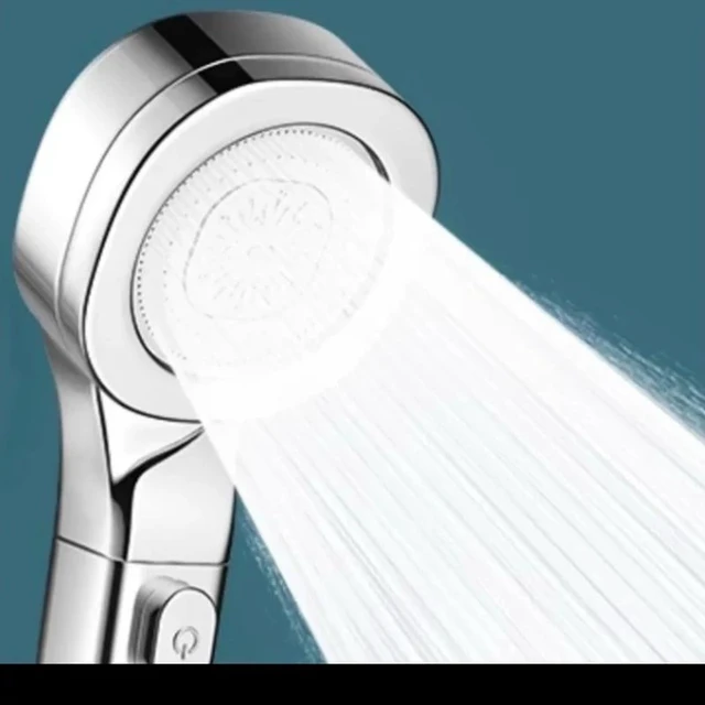Alt view image 3 of 5 - New High Pressure Shower Head Handheld Spray With On Off Switch Chrome Finish US