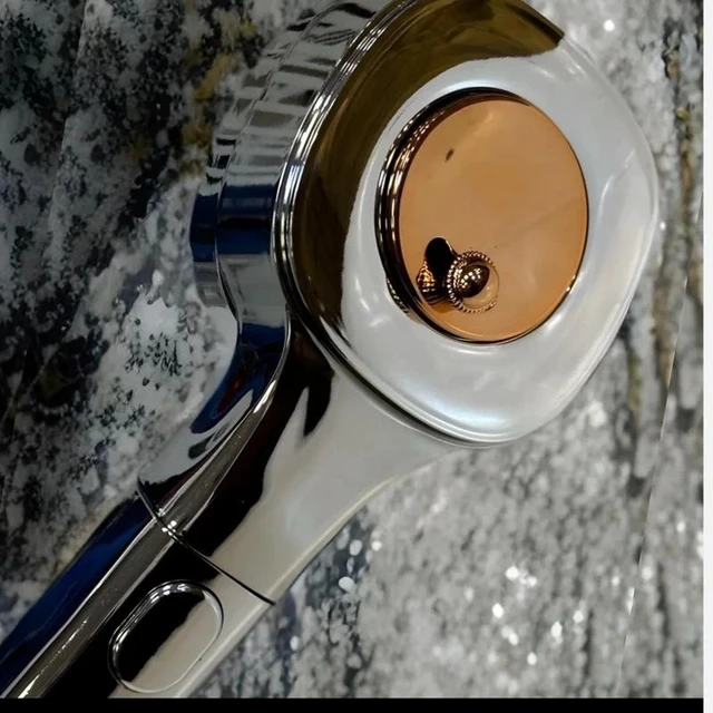 Alt view image 4 of 5 - New High Pressure Shower Head Handheld Spray With On Off Switch Chrome Finish US