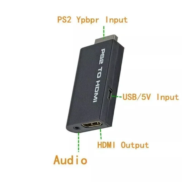 Alt view image 2 of 6 - PS2 to HDMI Adapter Converter Support 1080P Video Audio Output for PlayStation 2
