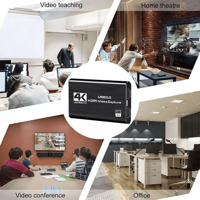 Alt view image 5 of 7 - 4K Audio Video Capture Card USB 3.0 HDMI Video Capture Device Full HD Recording
