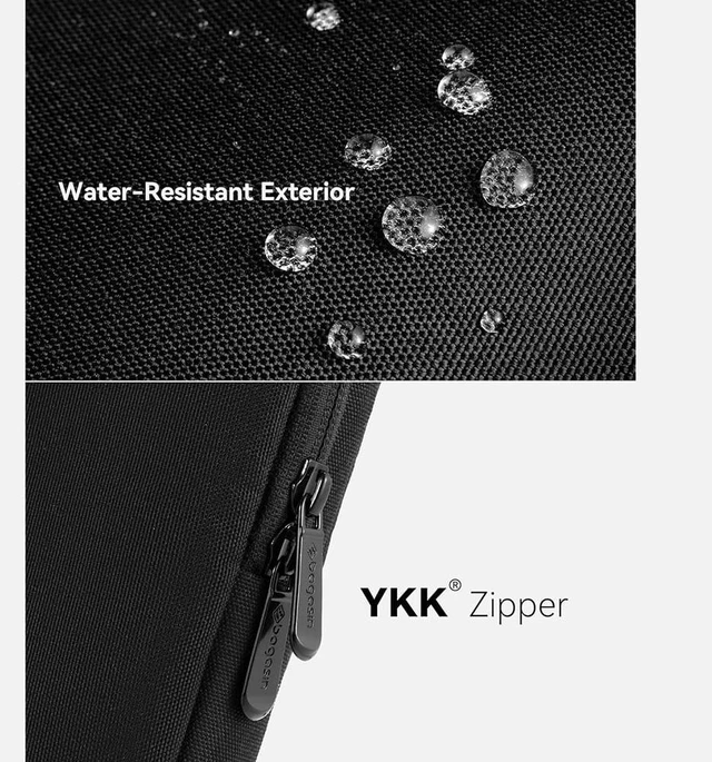 Alt view image 4 of 6 - Laptop Sleeve 13.3 Inch Laptop Bag Compatible with MacBook Pro M5 Pro, Water Resistant Shockproof Laptop Sleeve Bag with Accessories Compartment, Black