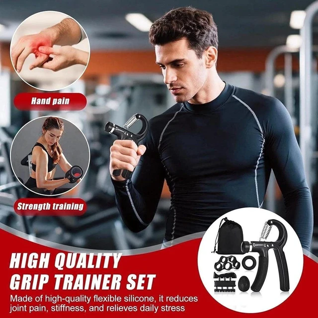 Alt view image 3 of 6 - Grip Strength Trainer 5Pack, Hand Grip Exerciser Strengthener with Adjustable Resistance 11-132 Lbs (5-60kg), Forearm Strengthener, Hand Exerciser for Muscle Building and Injury Recover