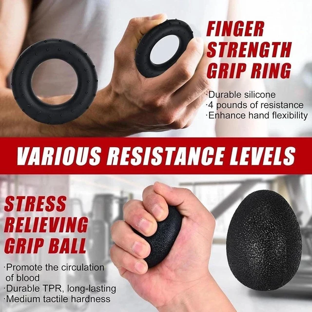 Alt view image 5 of 6 - Grip Strength Trainer 5Pack, Hand Grip Exerciser Strengthener with Adjustable Resistance 11-132 Lbs (5-60kg), Forearm Strengthener, Hand Exerciser for Muscle Building and Injury Recover
