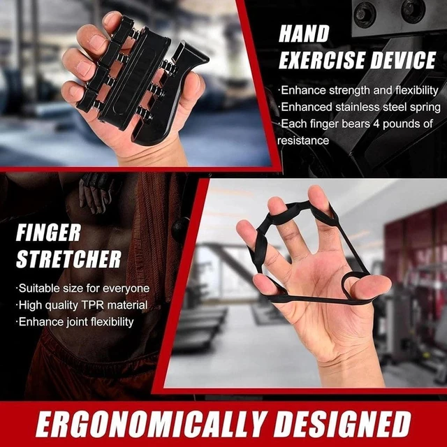 Alt view image 6 of 6 - Grip Strength Trainer 5Pack, Hand Grip Exerciser Strengthener with Adjustable Resistance 11-132 Lbs (5-60kg), Forearm Strengthener, Hand Exerciser for Muscle Building and Injury Recover