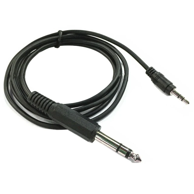 Alt view image 4 of 5 - 5ft 6.35mm 1/4" to 3.5mm 1/8" Male TRS Stereo Audio Aux Adapter Conversion Cable