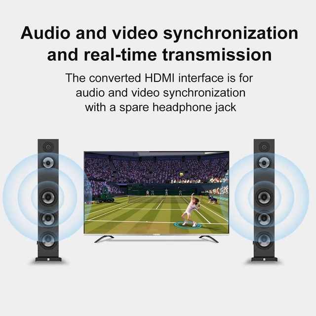 Alt view image 7 of 7 - Wii to HDMI Adapter, WII to Hdmi Converter, Connect Wii Console to HDMI Display Monitor with 3.5mm Audio Supports All Wii Display Modes