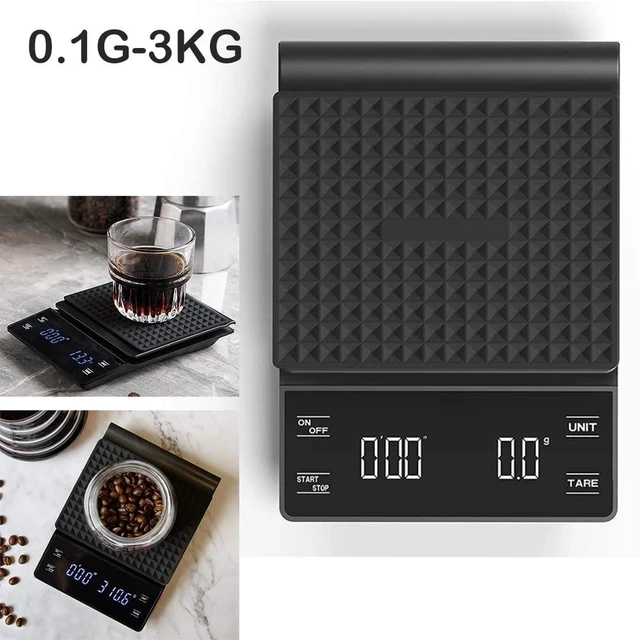 Main image of Pour Over Coffee Scale with Timer, Multi-Functional Kitchen Food Scale with Gram & Ounce Units for Slow Drip and French Press Coffee