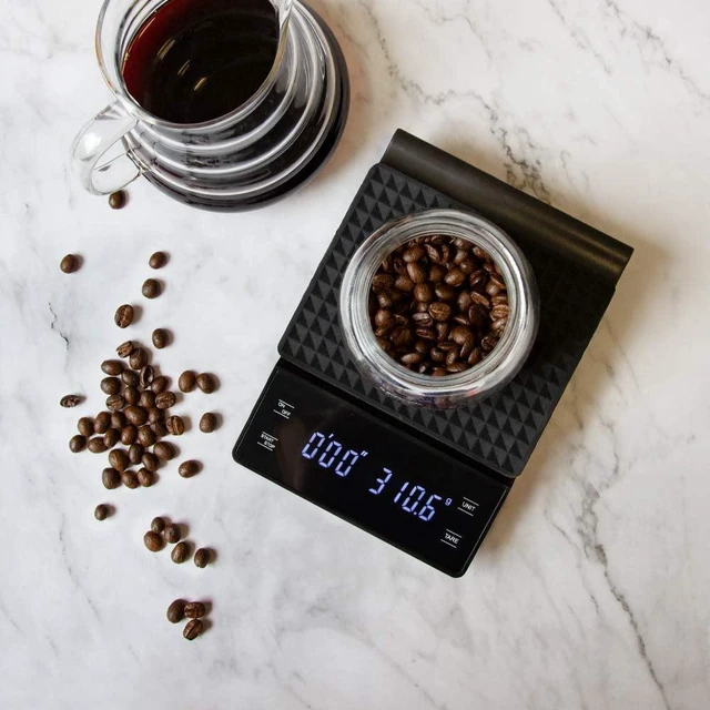Alt view image 6 of 6 - Pour Over Coffee Scale with Timer, Multi-Functional Kitchen Food Scale with Gram & Ounce Units for Slow Drip and French Press Coffee