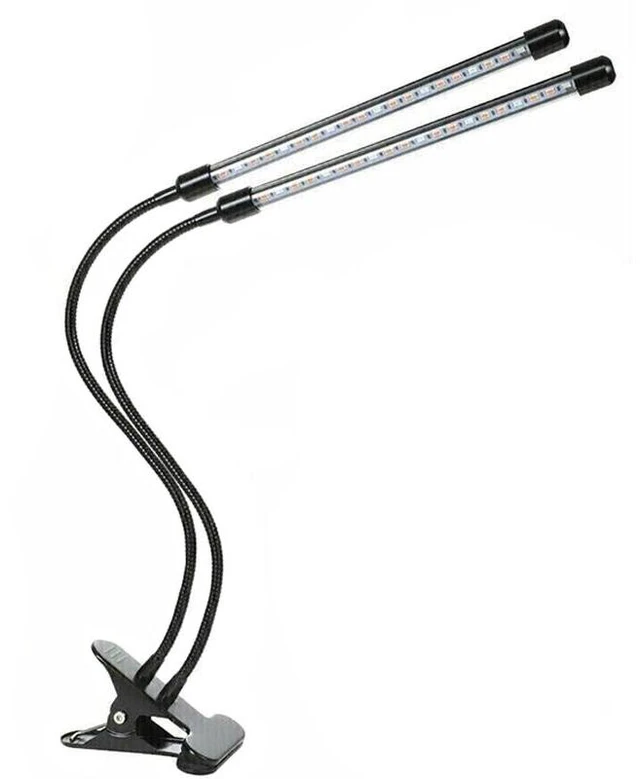 Alt view image 9 of 14 - Idealforce 2Heads LED Grow Light Full Spectrum Plant Growing Lamp for Indoor House Plants Hydroponics US Plug