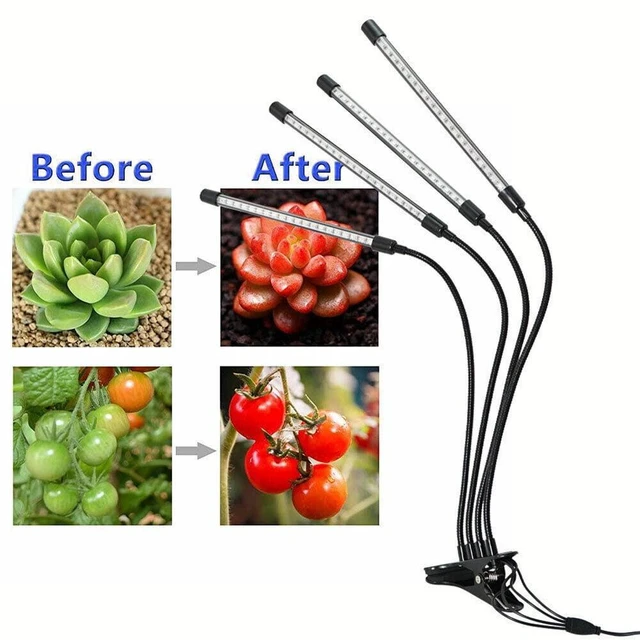 Alt view image 2 of 7 - 4 Heads Indoor Plants Full Spectrum LED Grow Light Plant Growing Lamp Light