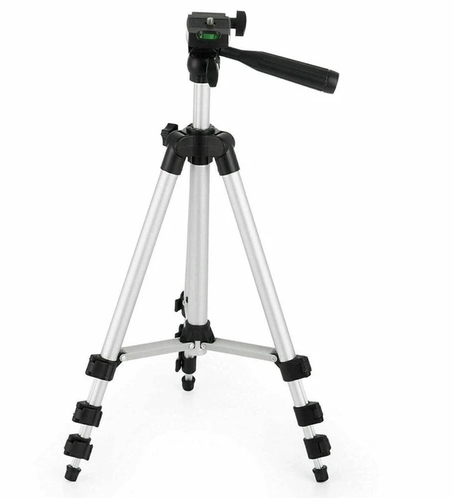 Main image of 40-Inch Lightweight Aluminum Camera Tripod StandUniversal Travel Tripod Compatible with DSLR Cameras, Mirrorless Cameras, Camcorders, and Vlogging Setups