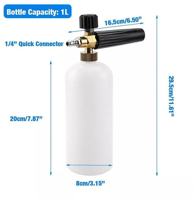 Alt view image 4 of 7 - High-Pressure Car Wash Foam Cannon Spray Bottle Automotive Cleaners, 1 L, for Car Cleaning