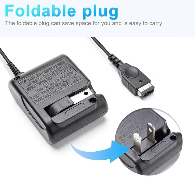 Alt view image 2 of 7 - Gameboy Advance SP Charger - AC Wall Adapter Compatible with Nintendo DS/GBA SP Systems, Portable Travel Power Cord for Gaming Accessories