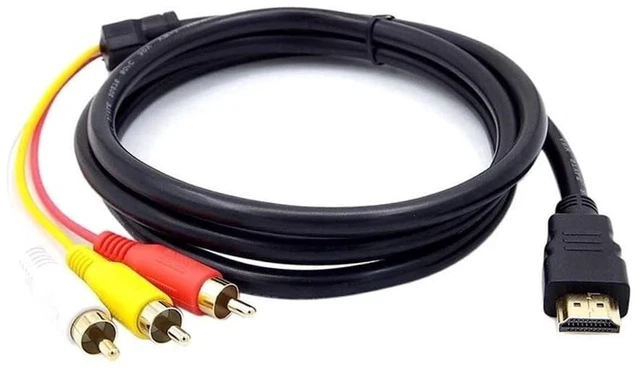 Main image of Idealforce Passive HDMI to RCA Cable 5f for TV DVD Monitor, Check TV compatibility, Works with coding-decoding, 5ft cable for TV/DVD