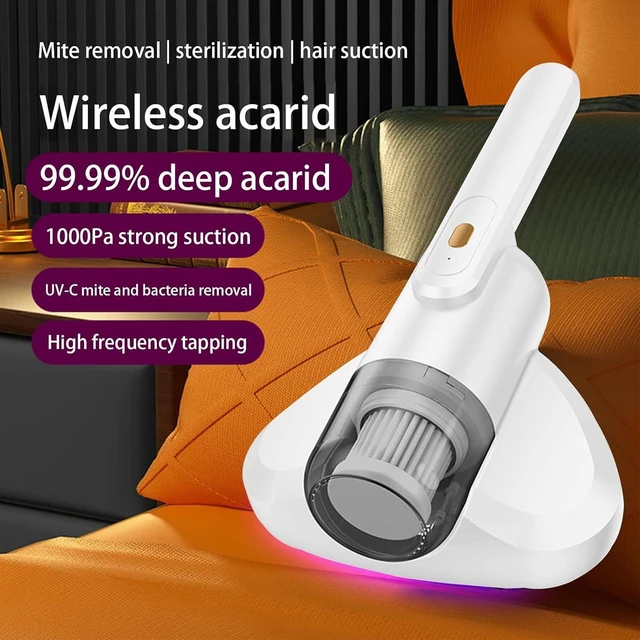 Alt view image 3 of 6 - Portable Cordless Vacuum Cleaner,Large Suction Vacuum Cleaner With Charging Base-Cleaner For Bed Sheet,Carpet,Fabrics,Sofa-White